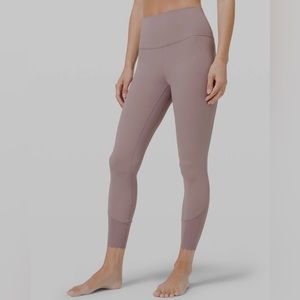 Lululemon Align High-Rise Pant 25" 
Violet Verbena with scallop detail, sz 8